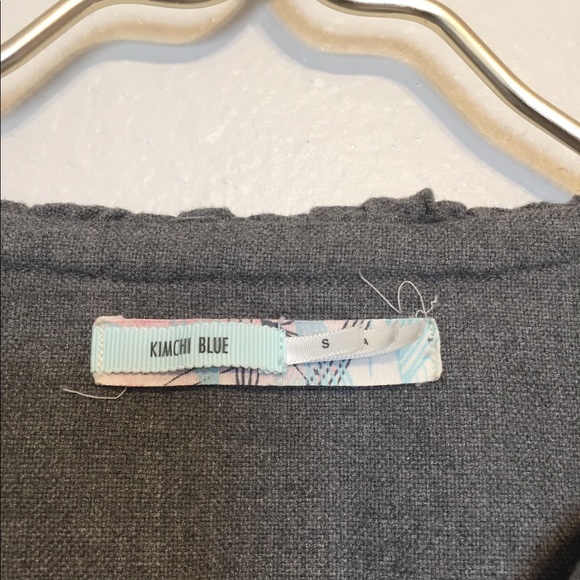 Anthropologie Kimchi Blue gray flannel jacket - Picture 4 of 5